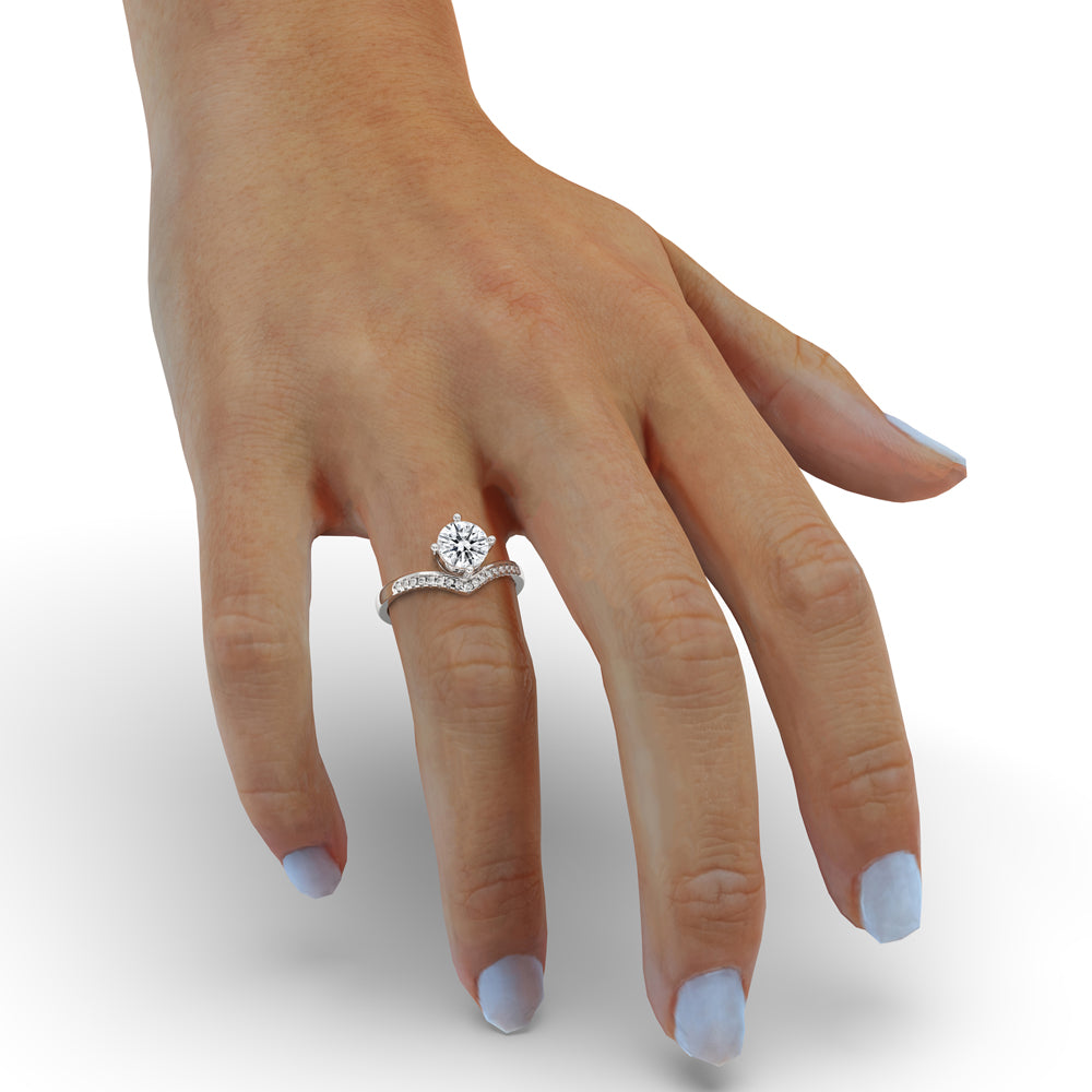 Chevron Engagement Ring Secondary image