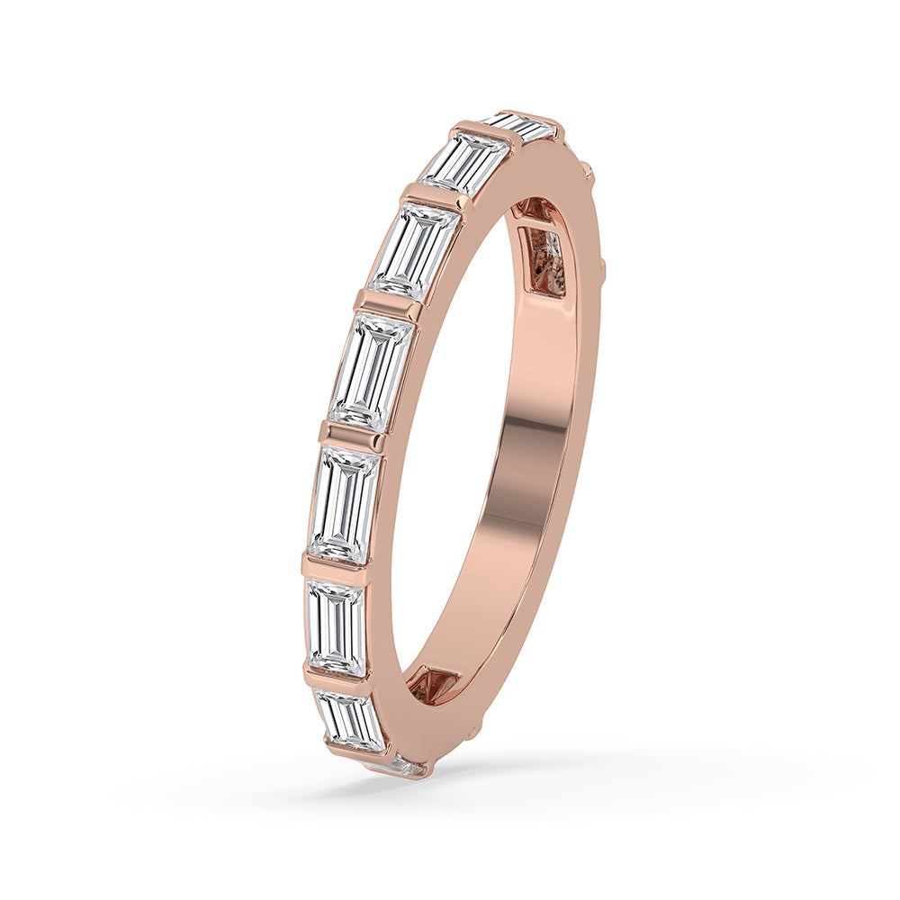 Baguette Diamond Band – Half Eternity