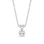 White Gold Diamond Pendant with Solitaire Style