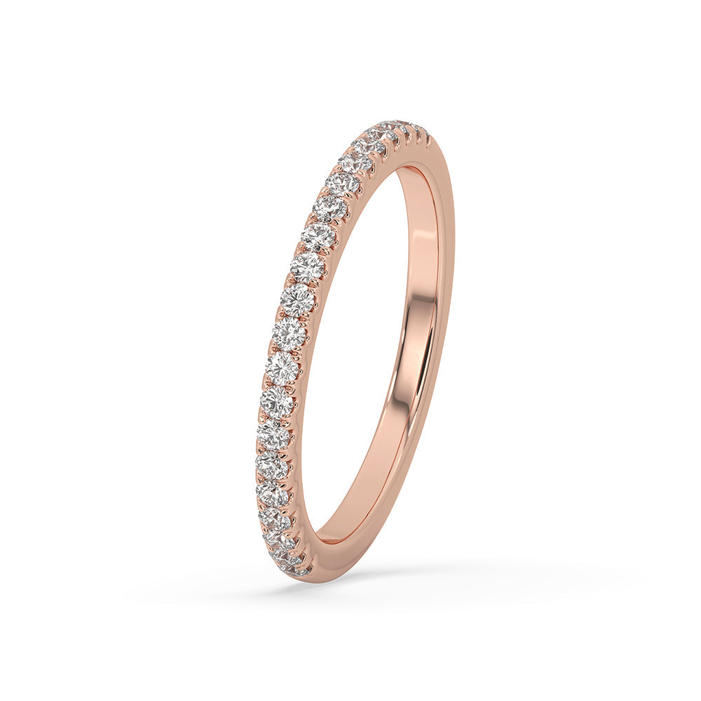 Half Eternity Wedding Band – Round Diamond