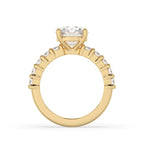 Round Cut Diamond Ring - Pave Style