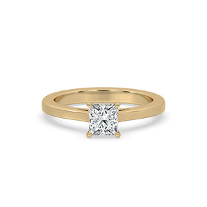 Infinity Bridge Princess Cut Solitaire Ring