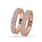 Rose Gold Round Diamond Enhancer Wedding Band