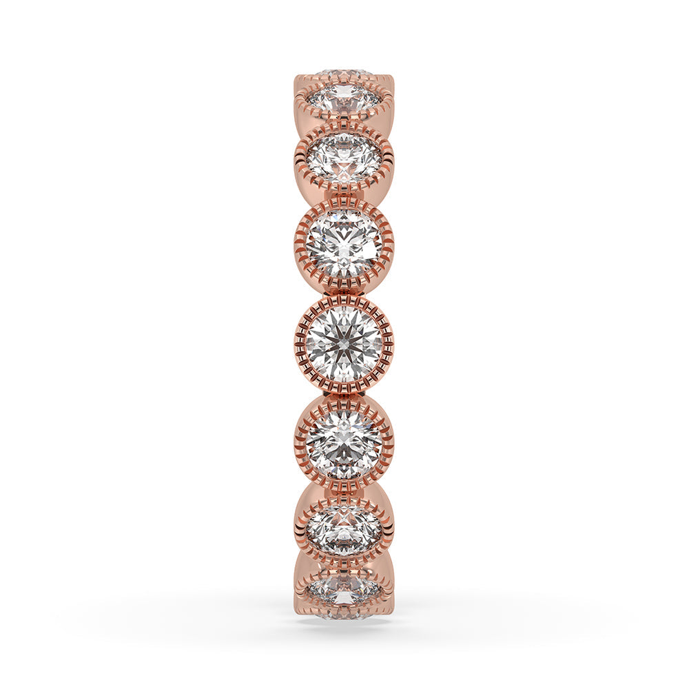 Bezel Wedding Band - Full Eternity Style