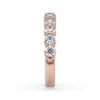 Round Diamond Eternity Band - Rose Gold