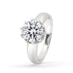 Old European Cut Diamond Ring In Solitaire Style