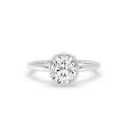Cushion Cut Bezel Set Diamond Ring