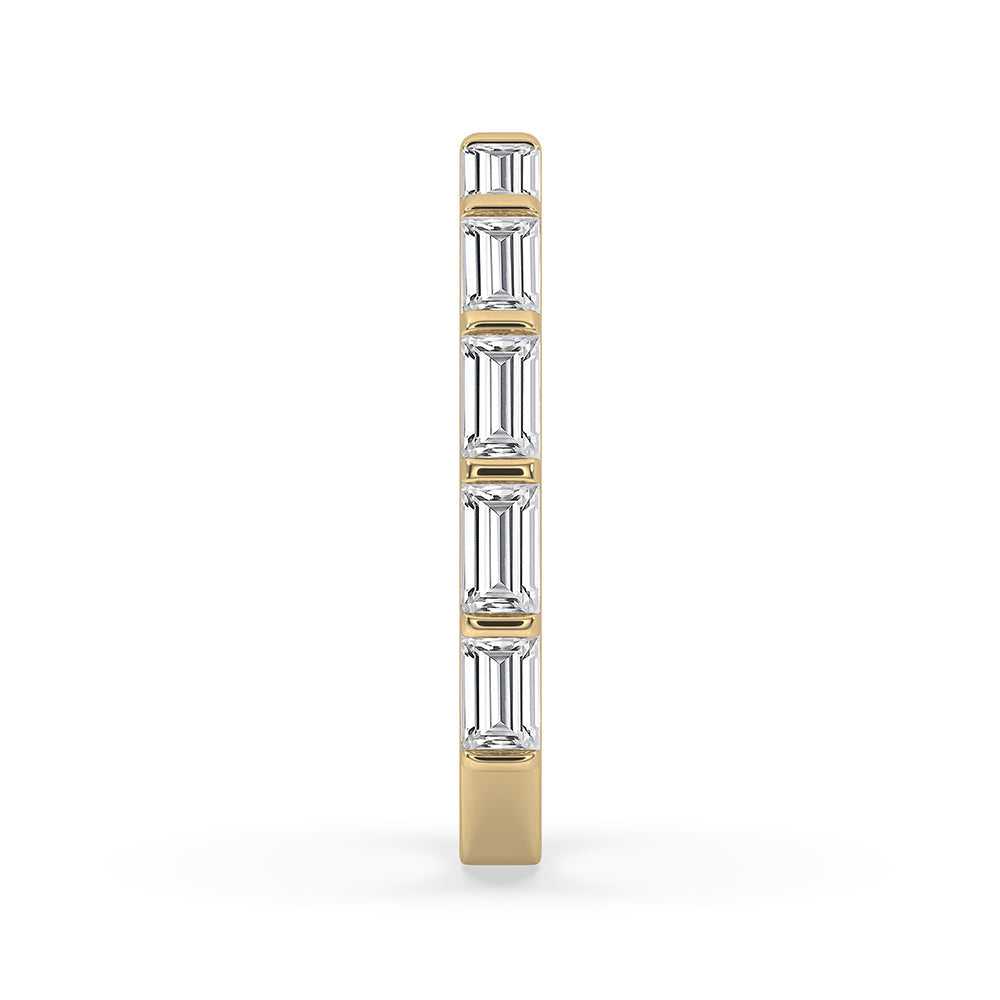 Baguette Diamond Band – Half Eternity Style