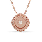 Rose Gold Pendant - Round Shape