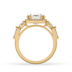 Cushion Halo Engagement Ring In White Gold