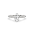 Cushion Cut Compass Prong Engagement Ring