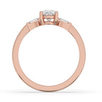Pear Shaped Diamond Engagement Ring With Classic Prong Setting