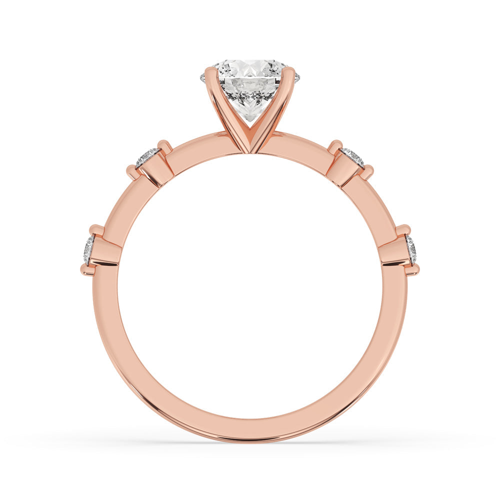 Round Cut Lab Grown Diamond Ring