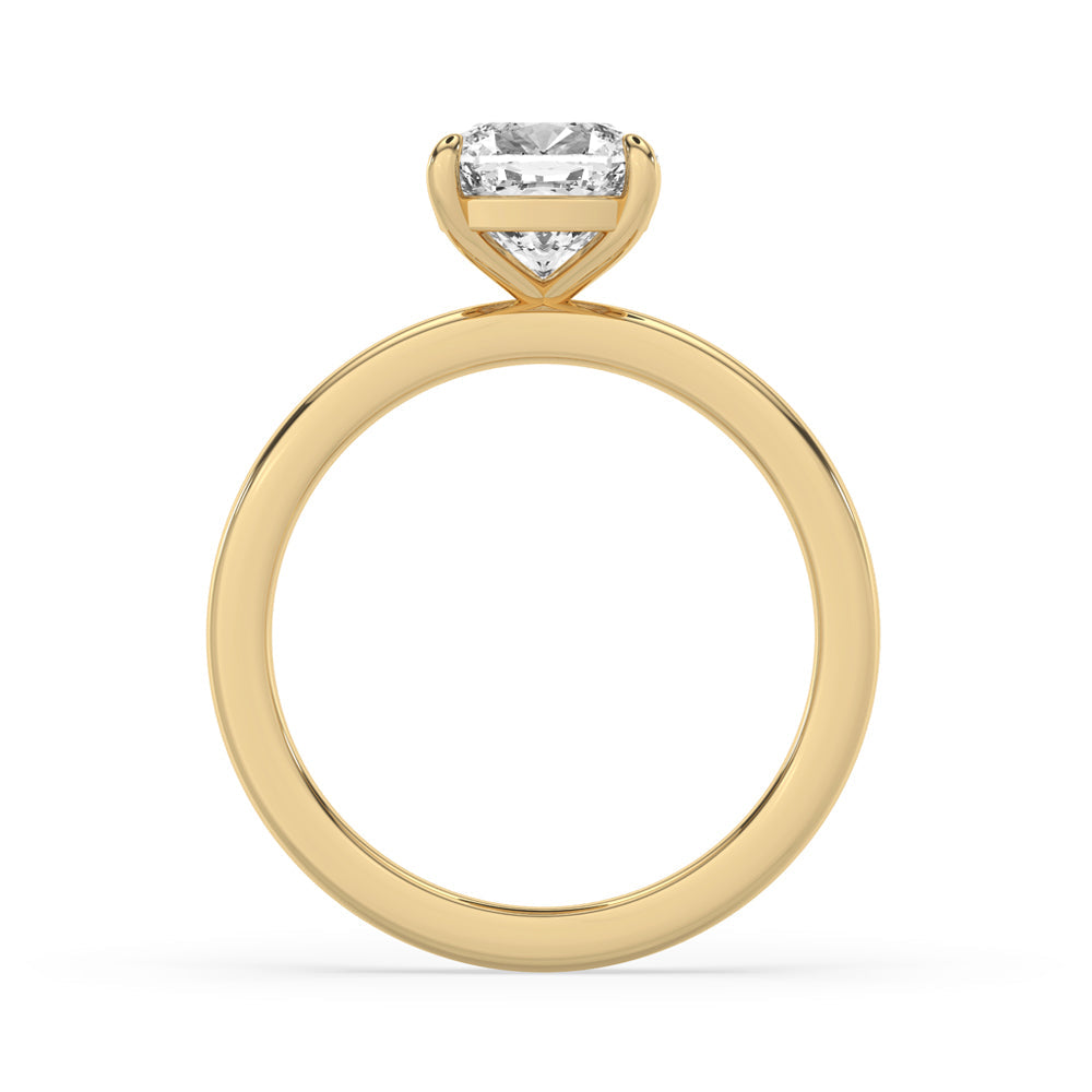 Cushion Cut Engagement Ring with Classic Solitaire Setting