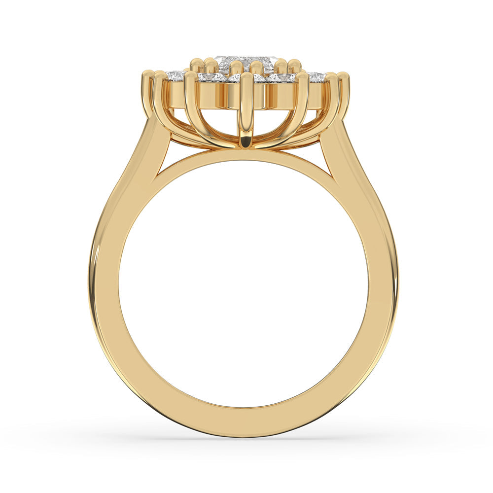 Cluster Engagement Ring