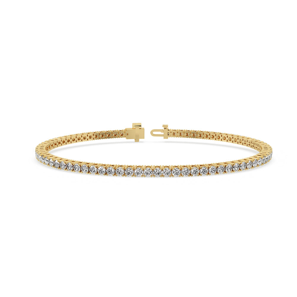 Yellow Gold Tennis Bracelet