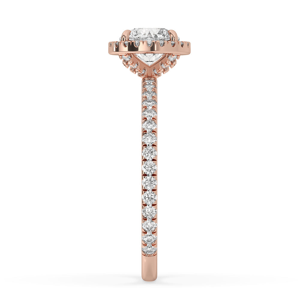 Round Engagement Ring