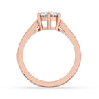 Round Cut Diamond Six Prong Engagement Ring