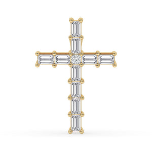 Yellow Gold Diamond Cross Pendant for Every Occasion