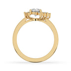 Round Cut Cluster Diamond Ring