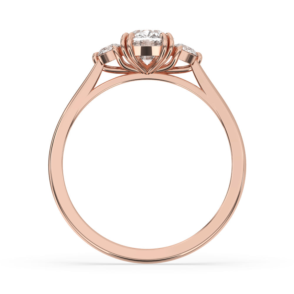 Elongated Cushion Engagement Ring