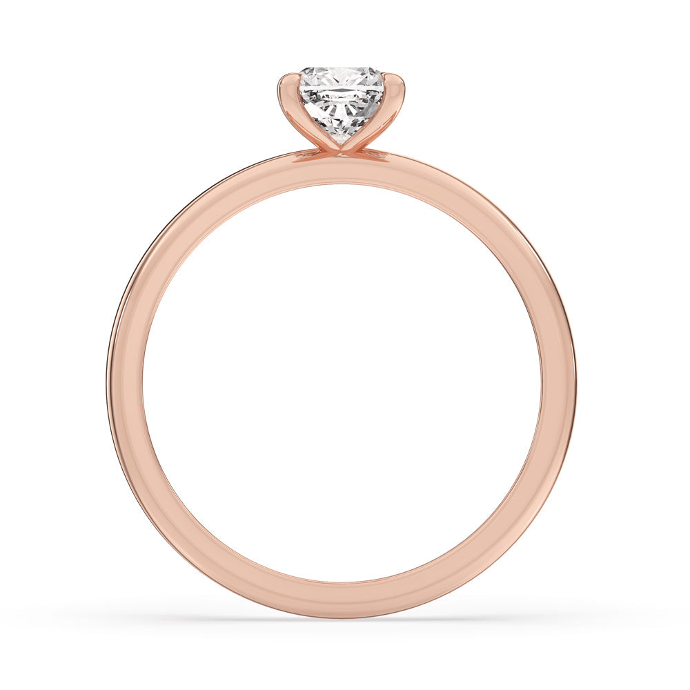 Cushion Cut Ring With Solitaire Style