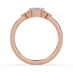 7 Stone Diamond Ring In Rose Gold