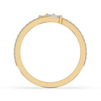 Baguette Wedding Band – Bypass Setting