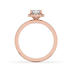 Radiant Engagement Ring with Elegant Halo Style