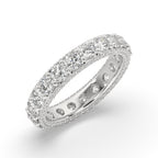Round Diamond White Gold Eternity Band