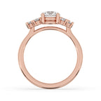 Round Cut Cluster Setting Diamond Ring