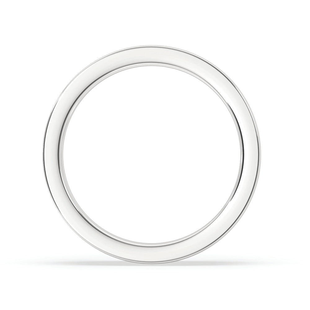 Solitaire Baguette Wedding Ring – White Gold