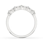 5 Stone Round Rose Cut Diamond Band