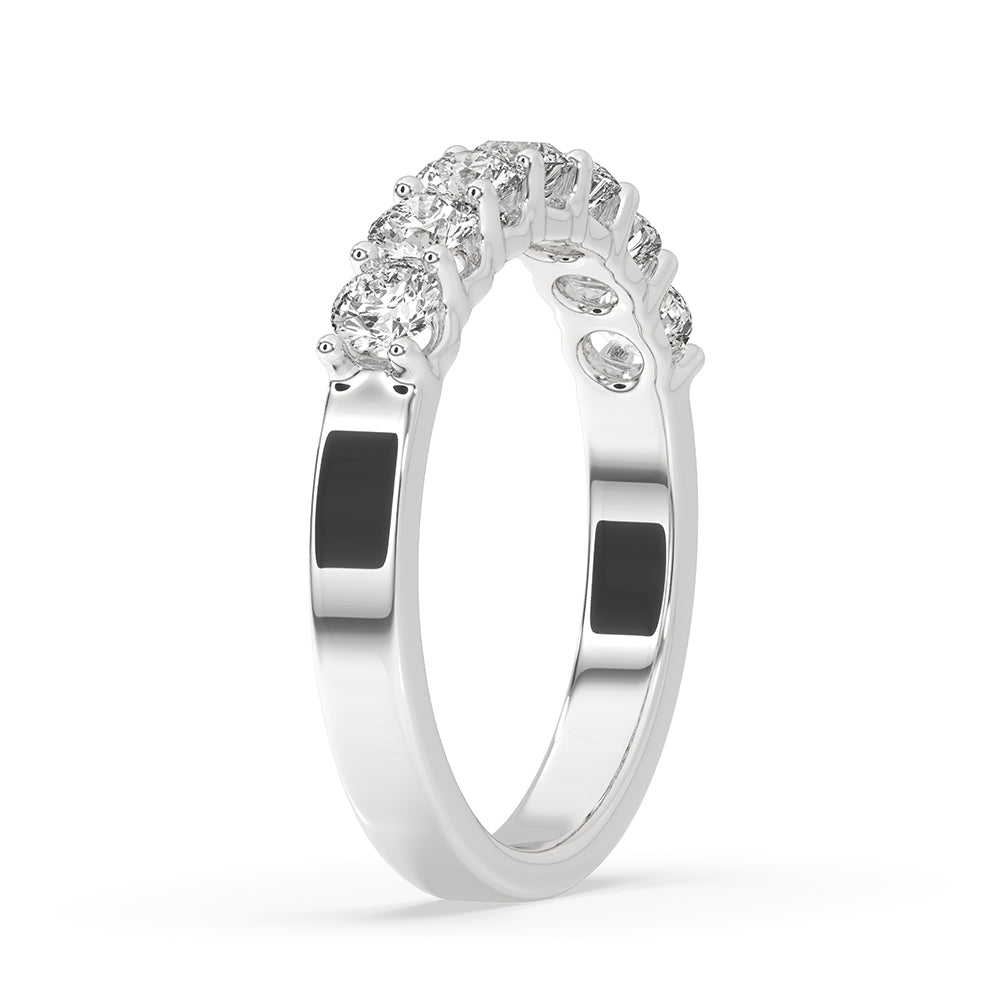 7 Stone Wedding Band - Half Eternity