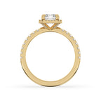 Radiant Cut Diamond Ring With Halo Style