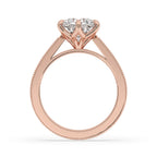 Filigree Engagement Ring with Round Diamond