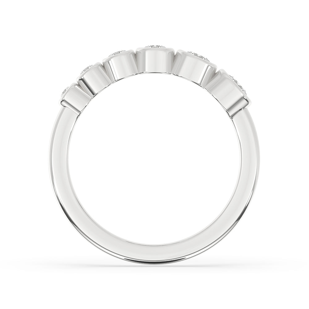 Bezel Set Diamond Band - Round Diamond