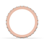 Full Diamond Eternity Band In Rose Gold