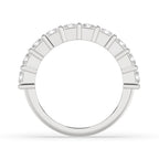 Half Eternity Emerald Cut Eternity Band