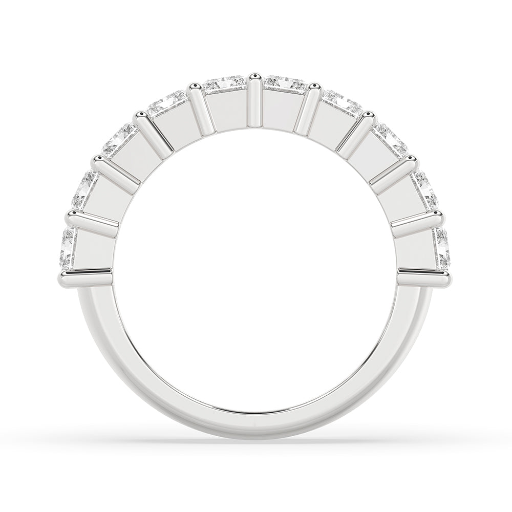 Half Eternity Emerald Cut Eternity Band