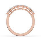 7 Stone Diamond Band In Rose Gold