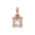Cushion Cut Solitaire Diamond Pendant