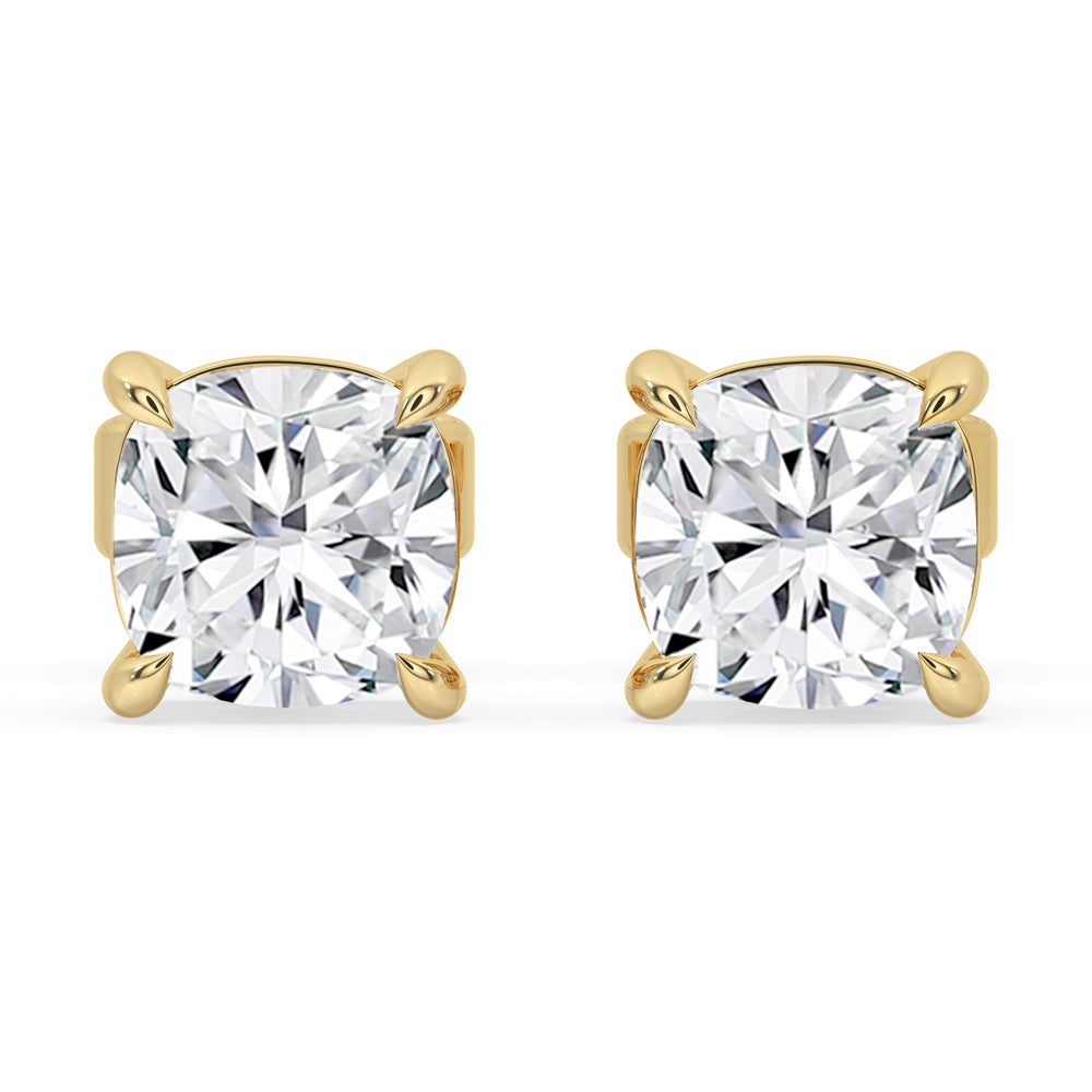 Cushion Cut Diamond Earrings