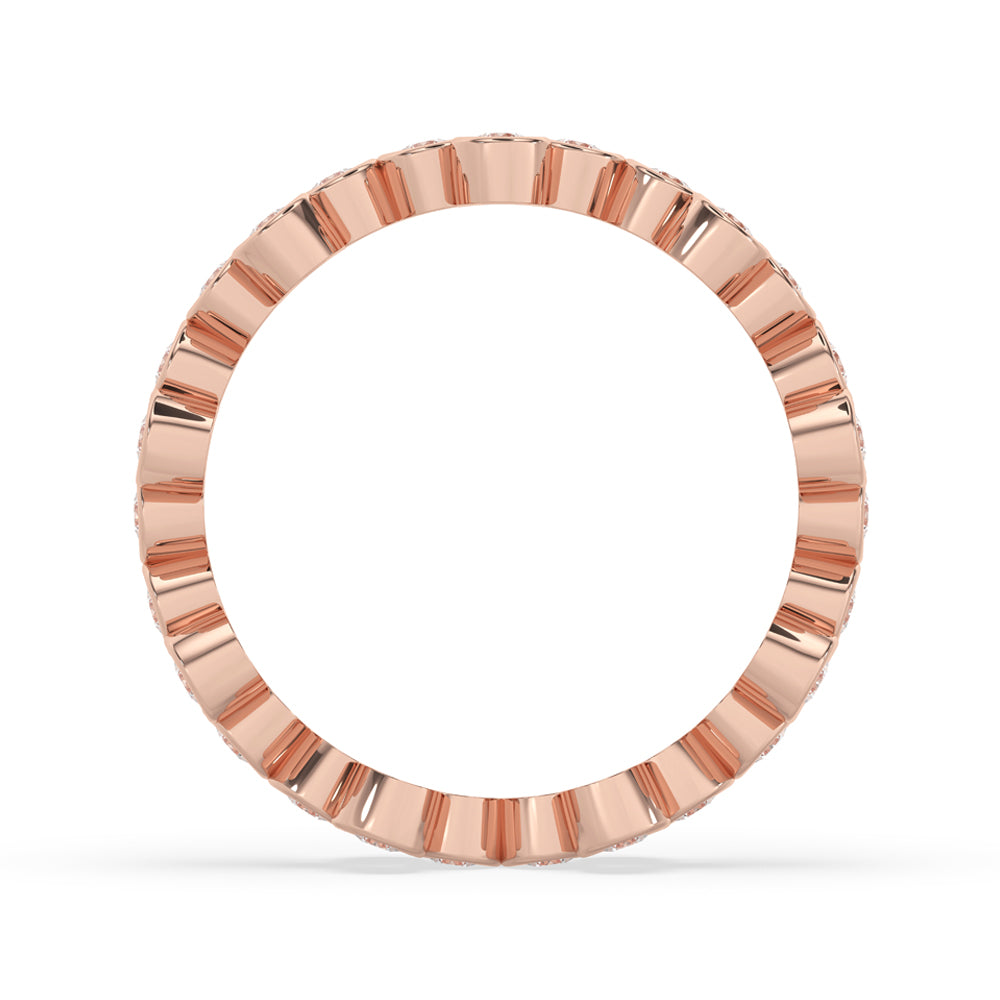 Full Eternity Bezel Set Wedding Band