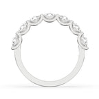 Half Eternity 7 Stone Wedding Band