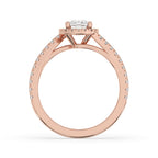 Cushion Engagement Ring - Gorgeous Rose Gold