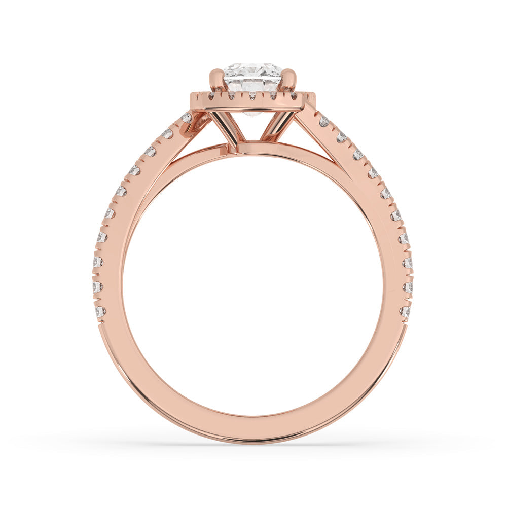 Cushion Engagement Ring - Gorgeous Rose Gold