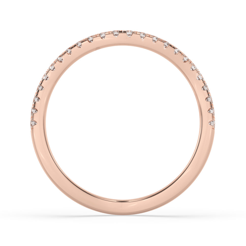 Round Diamond Eternity Band  – Rose Gold