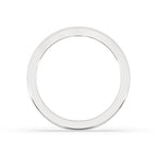 Simple Womens Wedding Band In Curvy Style
