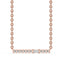 Gold Bar Pendant - Baguette and Round Diamond